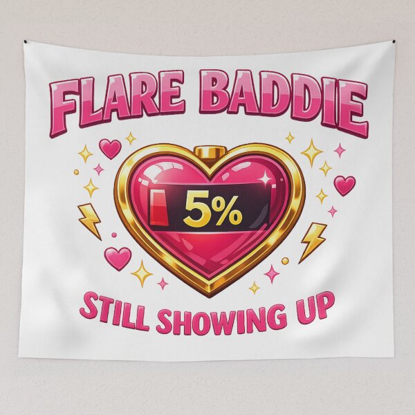 Item preview, FLARE BADDIE Chronic Illness Autoimmune Spoonie Heart Gold Sticker designed and sold by Jaded's Cute Clips.