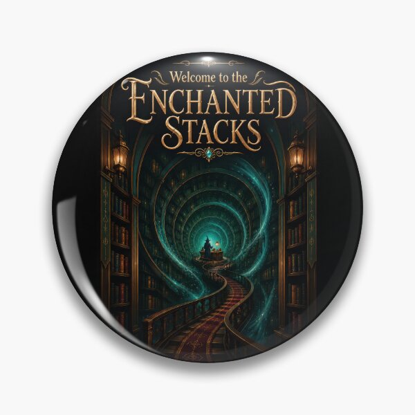 Item preview, Welcome to the Enchanted Stacks Fantasy Library Poster designed and sold by Sketchlegacy.