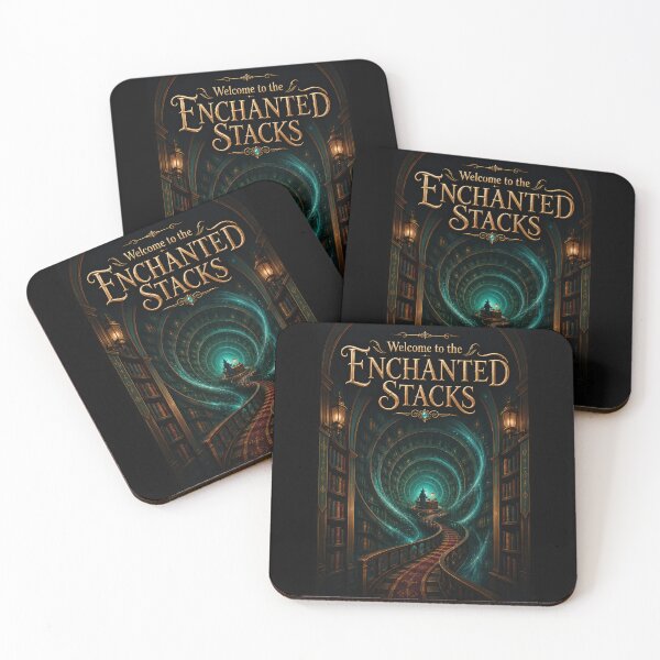 Item preview, Welcome to the Enchanted Stacks Fantasy Library Poster designed and sold by Sketchlegacy.