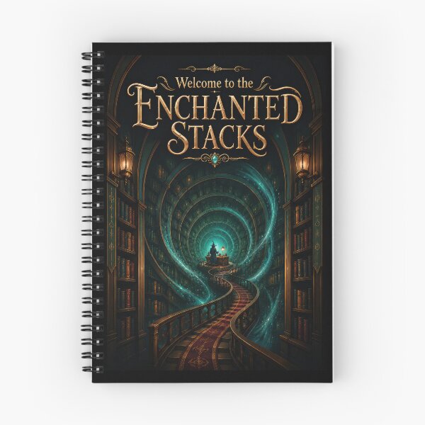 Item preview, Welcome to the Enchanted Stacks Fantasy Library Poster designed and sold by Sketchlegacy.