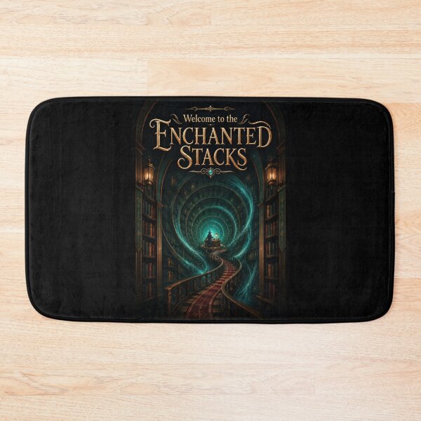 Item preview, Welcome to the Enchanted Stacks Fantasy Library Poster designed and sold by Sketchlegacy.
