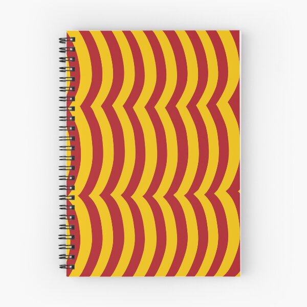Item preview, Iconic Spanish Wavy Stripes in Red and Yellow designed and sold by Deutschic.