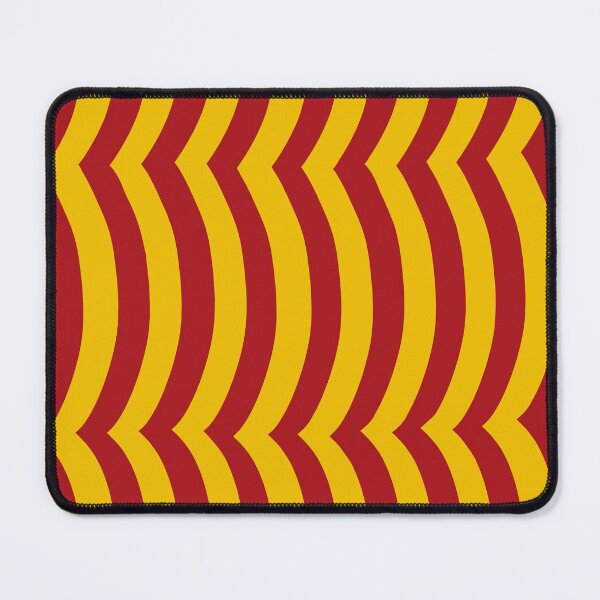 Item preview, Iconic Spanish Wavy Stripes in Red and Yellow designed and sold by Deutschic.