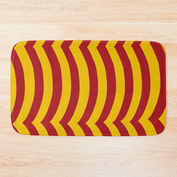 Item preview, Iconic Spanish Wavy Stripes in Red and Yellow designed and sold by Deutschic.