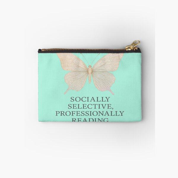 Item preview, Socially Selective Professionally Reading Book Butterfly Design designed and sold by BookedAndDesign.