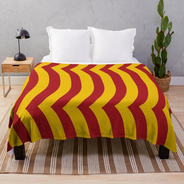 Item preview, Iconic Spanish Wavy Stripes in Red and Yellow designed and sold by Deutschic.