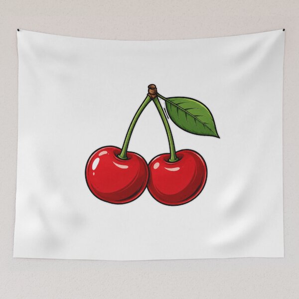 Item preview, Cute Cartoon Cherries | Kawaii Fruit Anime Style designed and sold by MySthore.