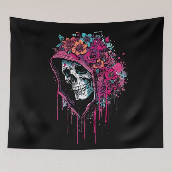 Item preview, Death and flowers designed and sold by uunaa.