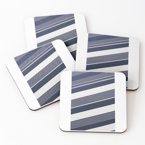 Item preview, Abstract Art - Geometric Composition, Minimalist Navy Blue and White Design designed and sold by Reverso-Design.