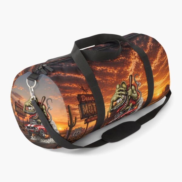 Item preview, Monster Rat Camaro Route 66 Desert Sunset Hot Rod Cartoon Car Art designed and sold by artistwill.