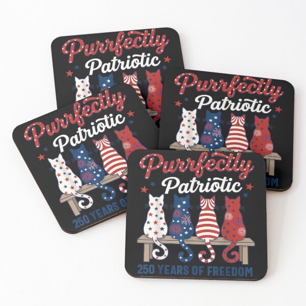 Item preview, 4th Of July Cat Lovers Purrfectly Patriotic 250 Years 250th designed and sold by studiopekepeke.