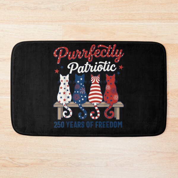 Item preview, 4th Of July Cat Lovers Purrfectly Patriotic 250 Years 250th designed and sold by studiopekepeke.