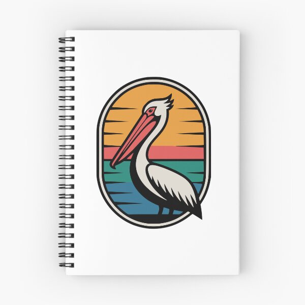 Item preview, Retro Pelican Sunset Coastal Birdwatcher designed and sold by AntiqueImages.