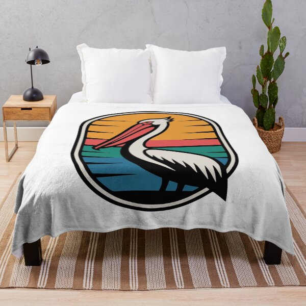 Item preview, Retro Pelican Sunset Coastal Birdwatcher designed and sold by AntiqueImages.