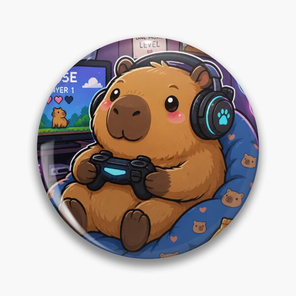 Item preview, Chill Capybara Gamer designed and sold by FAZ-DESIGNS.