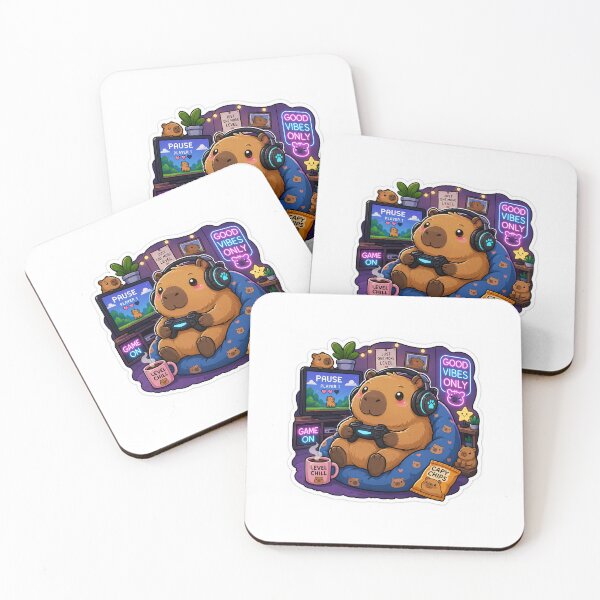 Item preview, Chill Capybara Gamer designed and sold by FAZ-DESIGNS.