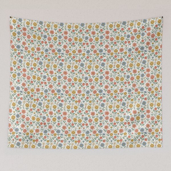 Item preview, Retro Mod Floral Garden Pattern designed and sold by SYCESTORE.