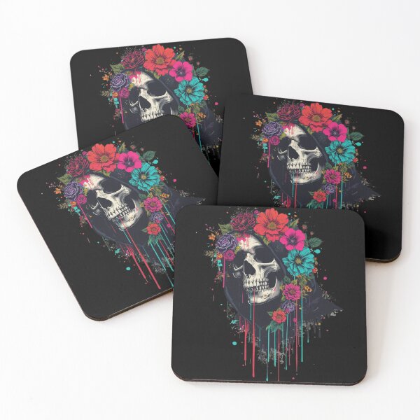 Item preview, Death and flowers designed and sold by uunaa.
