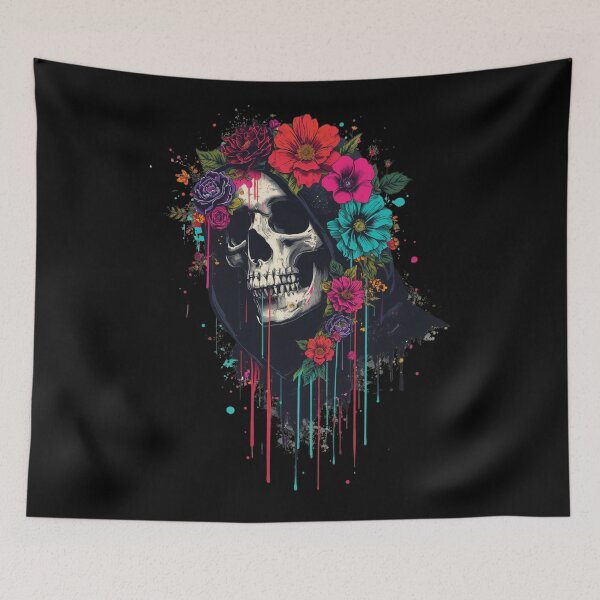 Item preview, Death and flowers designed and sold by uunaa.