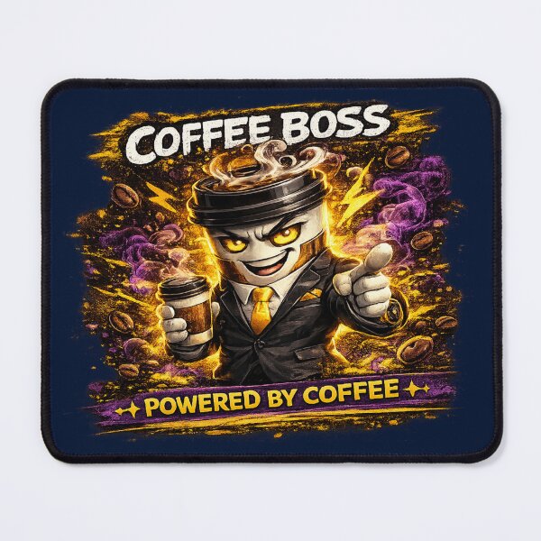 Item preview, Coffee Boss – Powered By Coffee designed and sold by IZZO CREATIVE STUDIO.