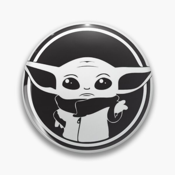 Item preview, Baby Yoda black and white designed and sold by Raulovski.