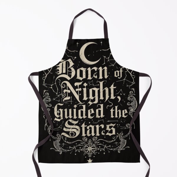 Item preview, Born of Night, Guided by the Stars Gothic Celestial Typography Design designed and sold by Vvmd.