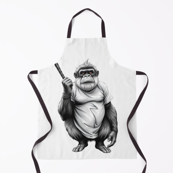 Item preview, Urban Primate - Black and White Streetwear Illustration designed and sold by LIF3 IS A DREAM.