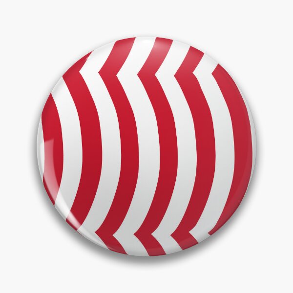Item preview, Iconic English Wavy Stripes in Red and White designed and sold by Deutschic.
