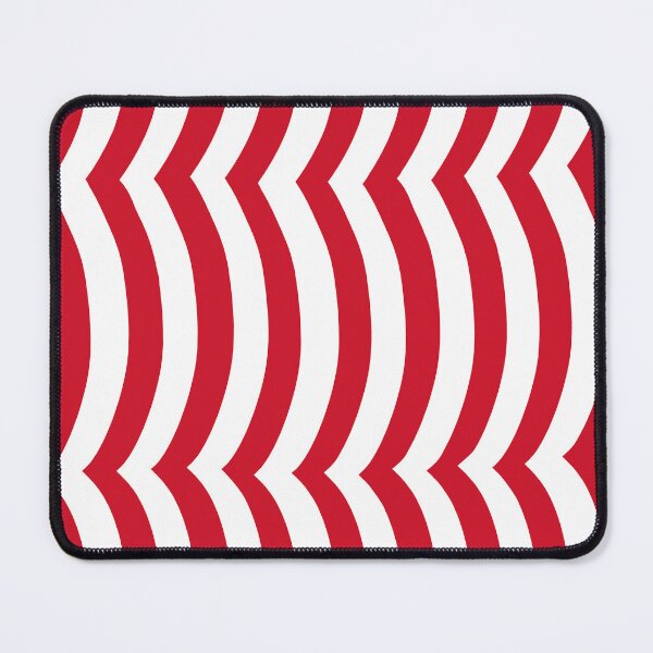 Item preview, Iconic English Wavy Stripes in Red and White designed and sold by Deutschic.