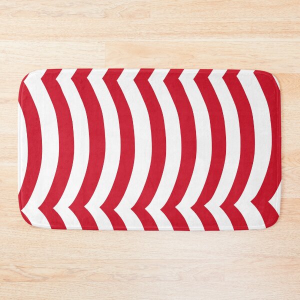 Item preview, Iconic English Wavy Stripes in Red and White designed and sold by Deutschic.