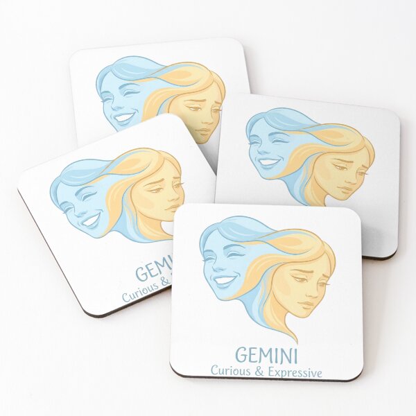 Item preview, Gemini Zodiac Sign | Curious & Expressive Twin Faces Daily Horoscope Design | Astrology Gift for Gemini designed and sold by Bhaskar Digital Art.