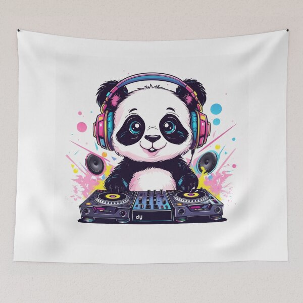 Item preview, Kawaii Panda DJ with Headphones designed and sold by PixelStyle Studio.