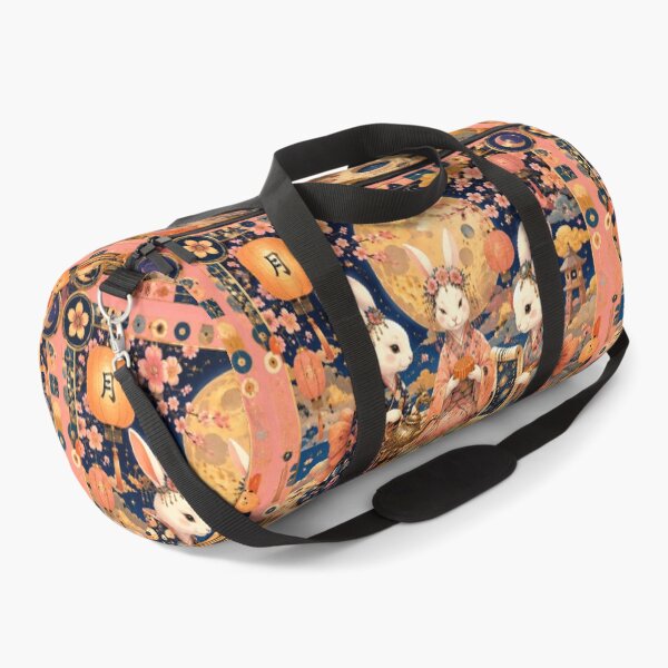 Item preview, Tea Ceremony on the Moon - Jade Rabbits, Mid-Autumn Festival, Poetic Asian Art, Magical Night, Kimono and Sakura designed and sold by Natalia-Vlad.