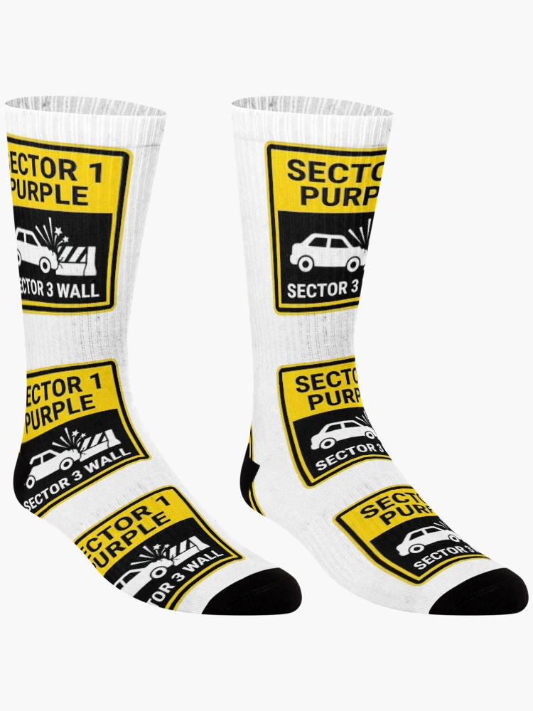 Thumbnail 3 of 5, Socks, Sector 3 Wall - Sim Racing Humor designed and sold by GarageGraphics.