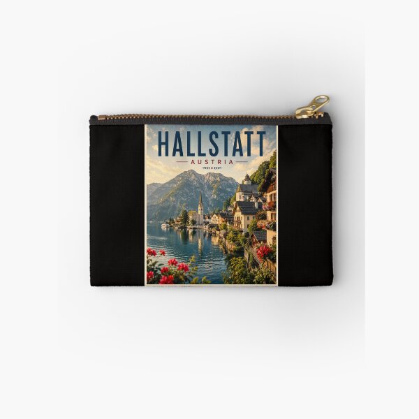 Item preview, Hallstatt Austria Lake Travel Poster designed and sold by Tienda-Vane.