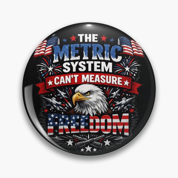 Item preview, The Metric System Can't Measure Freedom Funny 4th of July designed and sold by Zbixu.