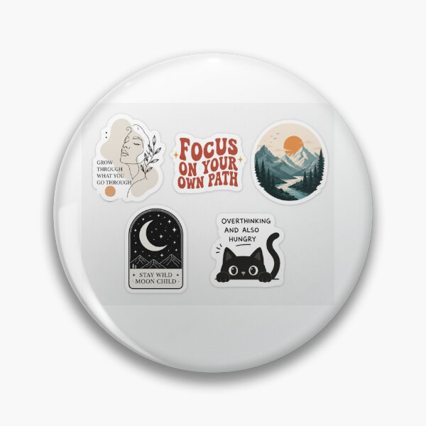 Item preview, Modern Aesthetic Sticker Pack | Motivational, Nature & Cute Cat Bundle designed and sold by FAZ-DESIGNS.