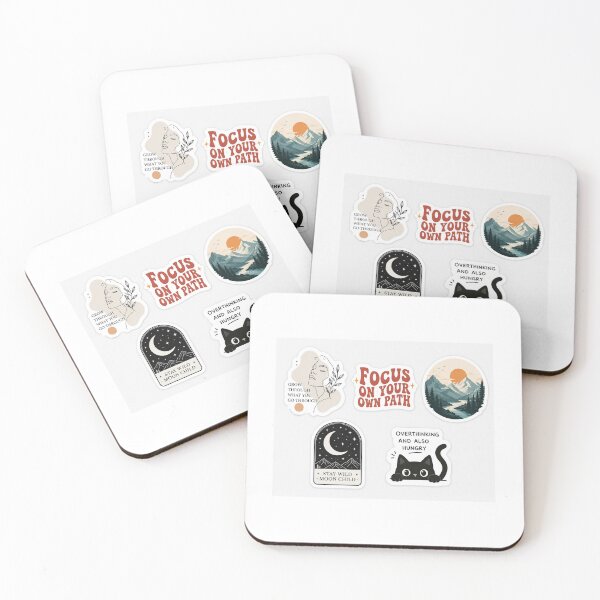 Item preview, Modern Aesthetic Sticker Pack | Motivational, Nature & Cute Cat Bundle designed and sold by FAZ-DESIGNS.