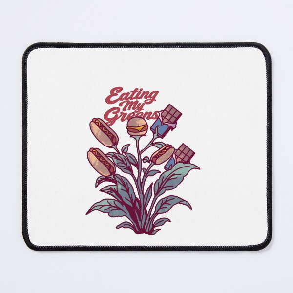 Item preview, Eating My Greens Funny Junk Food Fast Food Lover designed and sold by SamCollinsArt.