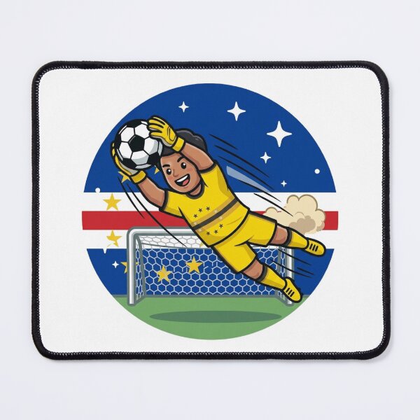 Item preview, Cape Verde Soccer Football | Yellow Black Soccer Jersey designed and sold by Shape Snip Studio.