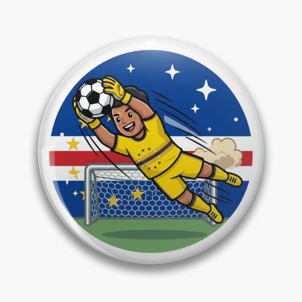 Item preview, Cape Verde Soccer Football | Yellow Black Soccer Jersey designed and sold by Shape Snip Studio.