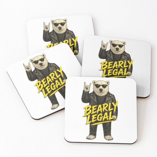 Item preview, Bearly Legal | Funny Bear Rocker Humor Design designed and sold by Daagath.