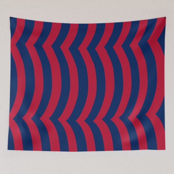Item preview, Iconic Norwegian Wavy Stripes in Red and Blue designed and sold by Deutschic.