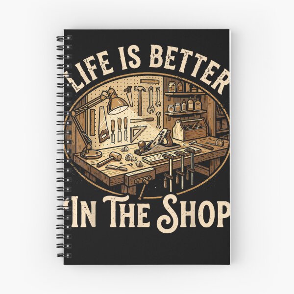 Item preview, Life Is Better In The Shop Woodworking Workshop  designed and sold by studiopekepeke.