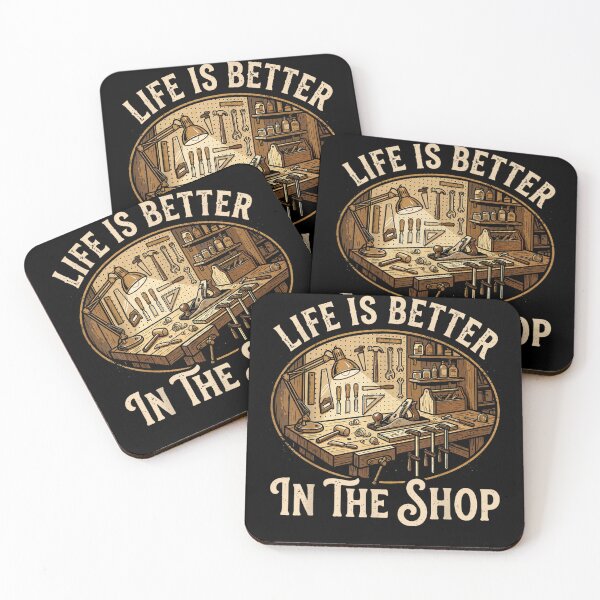 Item preview, Life Is Better In The Shop Woodworking Workshop  designed and sold by studiopekepeke.