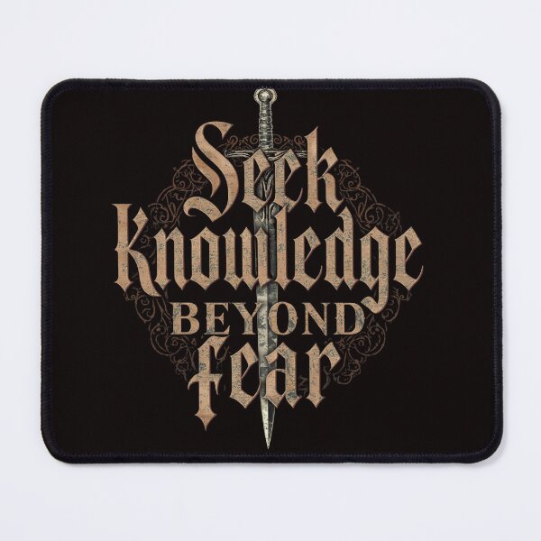 Item preview, Sick Knowledge Beyond Fear Gothic Sword Typography Design designed and sold by Vvmd.