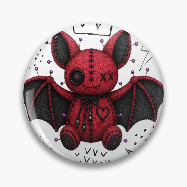Item preview, Creepy Red Bat King Voodoo Doll – Gothic Creepy Cute   White  designed and sold by CaylaTay.