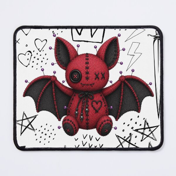 Item preview, Creepy Red Bat King Voodoo Doll – Gothic Creepy Cute   White  designed and sold by CaylaTay.