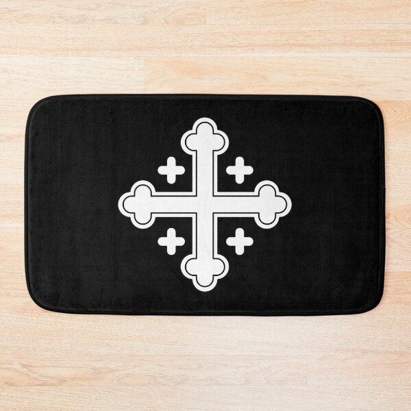 Item preview, Budded Jerusalem Style Cross White on Black. Copyright: © Collugraphic    designed and sold by Collugraphic.