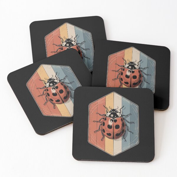 Item preview, Ladybug on Retro Stripes designed and sold by jkrphoto.